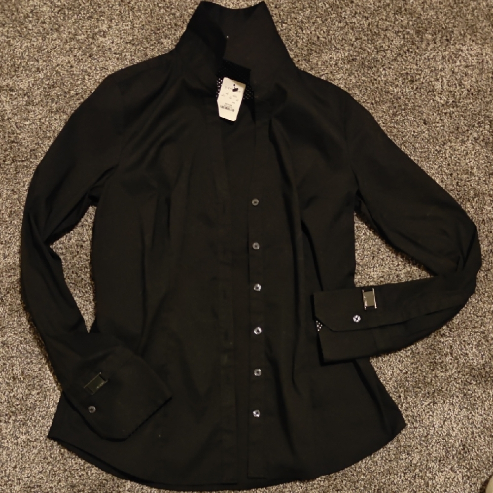 Express Black Button Down Shirt
